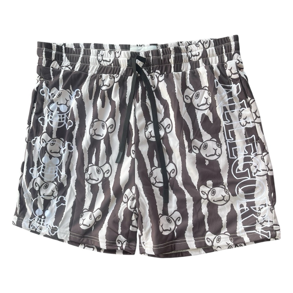 Allegory Going Merry Otaku Mesh White Black Shorts XL Urban Streetwear Skate